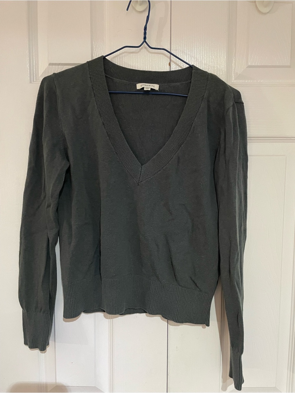 Dynamite V-Neck Long Sleeve Sweater